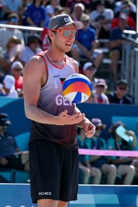 Olympic Games Beach Volleyball Paris 30 07 2024 Preliminary round, Men, GER FRA, Nils Ehlers 1, GER , Copyright: xBEAUTIFULxSPORTS TomxBlochx