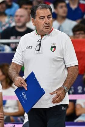 Paris 2024, Volleyball, Männer, Italien - Ägypten Parigi (Francia) 30 07 2024 - Olimpiadi Parigi 2024 Volley Italia-Egitto foto Image nella foto: Ferdinando De Giorgi 