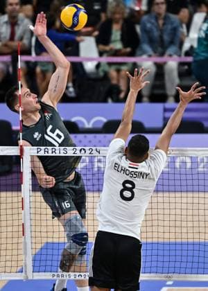 Paris 2024, Volleyball, Männer, Italien - Ägypten Parigi (Francia) 30 07 2024 - Olimpiadi Parigi 2024 Volley Italia-Egitto foto Image nella foto: Yuri Romano™ 