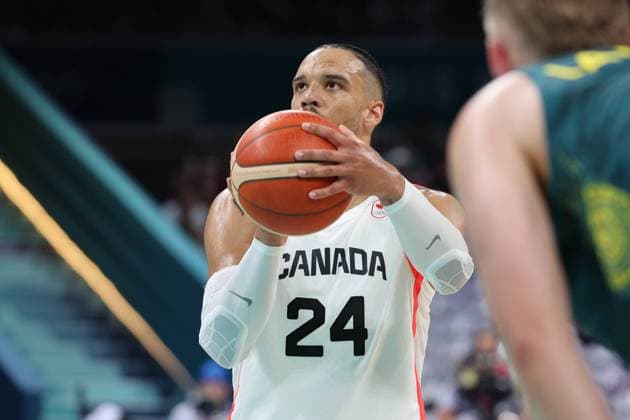 Dillon BROOKS (Canada) Mens basketball, Canada vs Australia, Men s preliminary round during the Olympic Games, Olympische Spiele, Olympia, OS Paris 2024. photo Laurent Sanson DPPI Panoramic JO 2024 : BASKET BALL - Canada vs Australie - Jeux Olympiques 2024 - Paris2024 - Lille - 30 07 2024 DPPI Panoramic 