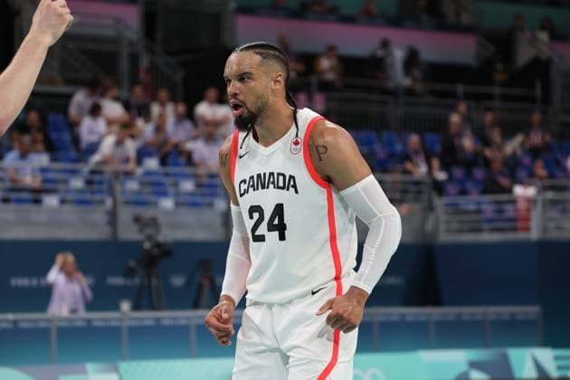 Dillon BROOKS (Canada) Mens basketball, Canada vs Australia, Men s preliminary round during the Olympic Games, Olympische Spiele, Olympia, OS Paris 2024. photo Laurent Sanson DPPI Panoramic JO 2024 : BASKET BALL - Canada vs Australie - Jeux Olympiques 2024 - Paris2024 - Lille - 30 07 2024 DPPI Panoramic 