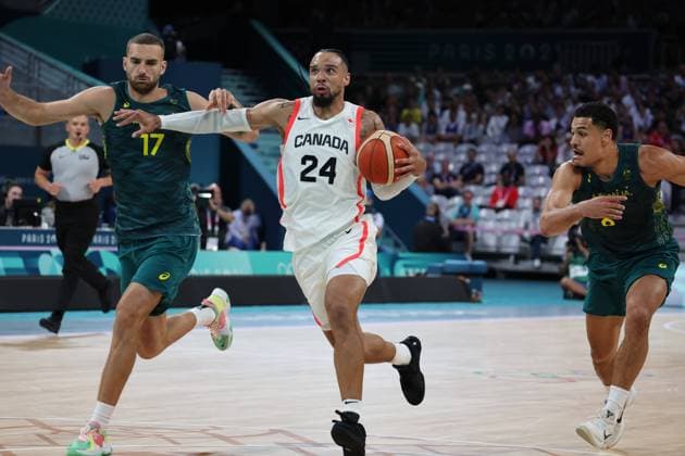 Dillon BROOKS (Canada) Mens basketball, Canada vs Australia, Men s preliminary round during the Olympic Games, Olympische Spiele, Olympia, OS Paris 2024. photo Laurent Sanson DPPI Panoramic JO 2024 : BASKET BALL - Canada vs Australie - Jeux Olympiques 2024 - Paris2024 - Lille - 30 07 2024 DPPI Panoramic 