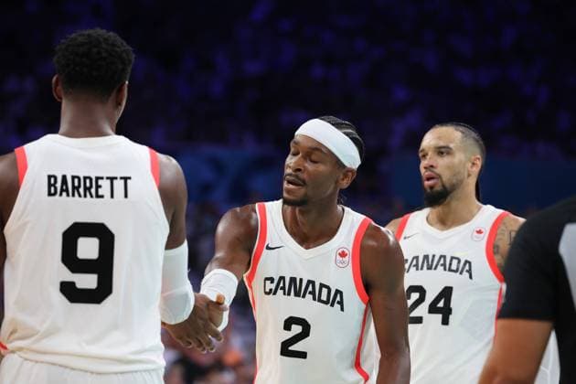 Shai GILGEOUS-ALEXANDER (Canada) Mens basketball, Canada vs Australia, Men s preliminary round during the Olympic Games, Olympische Spiele, Olympia, OS Paris 2024. photo Laurent Sanson DPPI Panoramic JO 2024 : BASKET BALL - Canada vs Australie - Jeux Olympiques 2024 - Paris2024 - Lille - 30 07 2024 DPPI Panoramic 