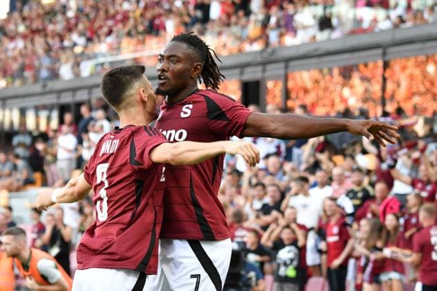 July 30, 2024, Prague, Czech Republic: VICTOR ALATUNJI of Sparta Praha celebrate after scoring goal during second qualifying round UEFA Champions League, 2nd leg match at July 30, 2024, in Prague in the Czech Republic. Prague Czech Republic - ZUMAr156 20240730_aap_r156_004 Copyright: xSlavekxRutax