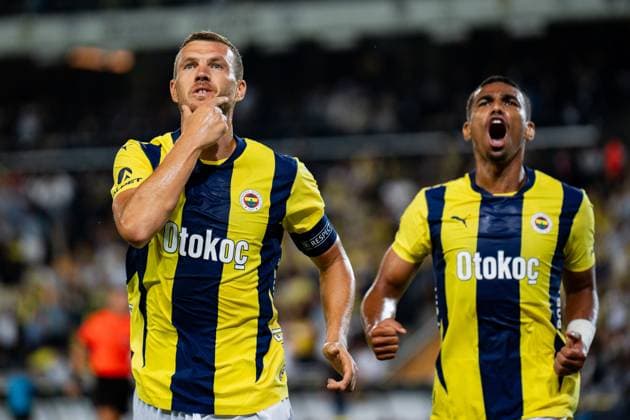 Fenerbahce v Lugano UEFA Champions League Second Qualifying Round Edin Dzeko of Fenerbahce in action during the match. Fenerbahce and Lugano faced each other in the UEFA Champions League second qualifying round second leg, the match took place at Sukru Saracoglu Stadium on July 30, 2024 Istanbul Istanbul Turkey Copyright: xYagizxGurtugx