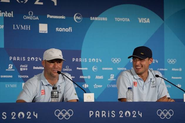 Paris 2024, Golf, Press conference Sweden