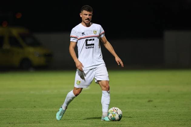 PAOLA, MALTA - JULY 30: ArbÃ«r Potoku of Ballkani is in action during the UEFA Europa Conference League, Second Qualifying Round, 2nd Leg soccer match between Hamrun Spartans and Ballkani at the Tony Bezzina Stadium, Paola, Malta on 30 July 2024. (Photo by Domenic Aquilina) Hamrun Spartans v Ballkani - UEFA Europa Conference League 2024 2025, Second Qualifying Round, 2nd Leg