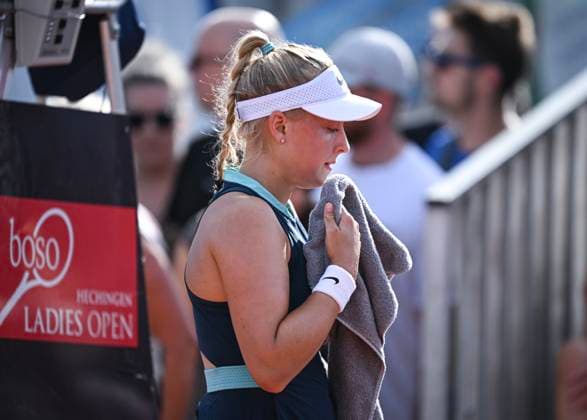 Tennis ITF Tour Ladies Open Hechingen 2024 30 07 2024 1 Round Brenda Fruhvirtova CZE has to retire injured