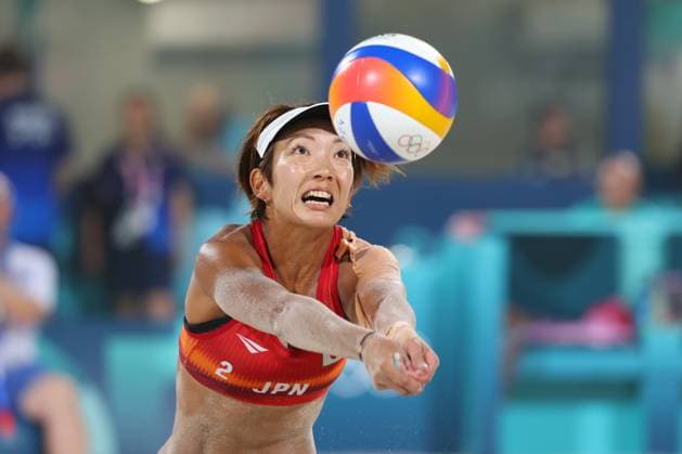 Miki Ishii (JPN), JULY 30, 2024 - Beach volleyball, Beachvolleyball : Women s Preliminary match during the Paris 2024 Olympic Games, Olympische Spiele, Olympia, OS at Eiffel Tower Stadium in Paris, France. Noxthirdxpartyxsales  (261367661)