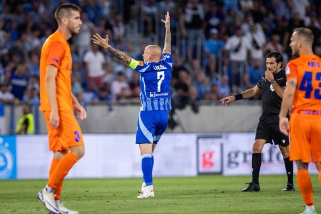 SLOVAN BRATISLAVA - NK CELJE Vladimir Weiss jr. of Slovan during the 2nd leg of Second qualifying round of the UEFA Champions League football match between SK Slovan Bratislava and Celje. Bratislava, Slovakia, July 30, 2024. PUBLICATION NOT IN SLOVAKIA Copyright: xx 080A6797