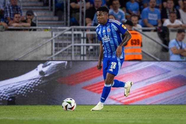SLOVAN BRATISLAVA - NK CELJE Cesar Blackman of Slovan during the 2nd leg of Second qualifying round of the UEFA Champions League football match between SK Slovan Bratislava and Celje. Bratislava, Slovakia, July 30, 2024. PUBLICATION NOT IN SLOVAKIA Copyright: xx 080A7070