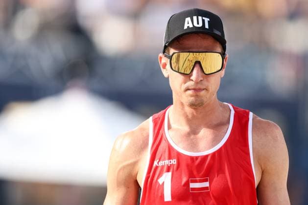 OLYMPICS - Olympic Summer Games 2024 PARIS,FRANCE,31.JUL.24 - OLYMPICS, Beach volleyball, Beachvolleyball - Olympic Summer Games Paris 2024, preliminary phase, men. Image shows Julian Hoerl (AUT).  GEPAxpictures xArminxRauthner