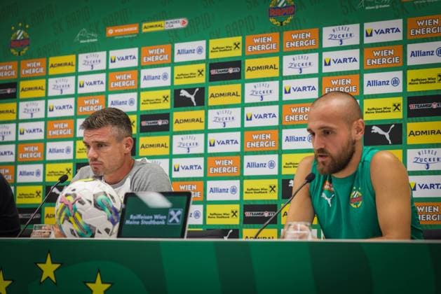 Football, EL-Quali, Rapid Vienna, Press conference