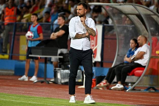 Fußball, CL-Quali, Borac Banja Luka - PAOK Saloniki Banja Luka, Bosnia and Herzegovina, 31th 2024: Bojan Puzigaca head coach of Borac Banja Luka before the UEFA Champions League 2nd qualifying round, 2nd leg football match between Borac Banja Luka (Bosnia and Herzegovina) and PAOK Thessaloniki (Greece) at Gradski Stadion Banja Luka, Banja Luka, BiH. (Igor Kupljenik SPP) Copyright: xIgorxKupljenikx xSPPx spp-en-IgKuSp-IK0_1917