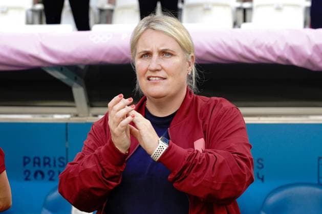 Emma Hayes (Head Coach of USA), Football , Australia vs USA during the Olympic Games, Olympische Spiele, Olympia, OS Paris 2024. Photo Norbert Scanella - DPPI Media Panoramic JO 2024 : FOOTBALL - Australie vs USA - Jeux Olympiques 2024 - Paris2024 - Marseille - 31 07 2024 DPPI Panoramic 