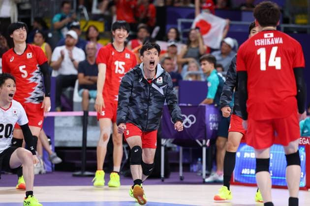 Akihiro Fukatsu (JPN), JULY 31, 2024 - Volleyball : Men s Preliminary Round - Pool C match between Japan 3-1 Argentina during the Paris 2024 Olympic Games, Olympische Spiele, Olympia, OS at South Paris Arena in Paris, France. Noxthirdxpartyxsales  (261510749)