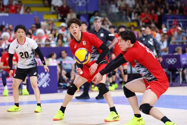 (L-R) Yuki Ishikawa, Ran Takahashi (JPN), JULY 31, 2024 - Volleyball : Men s Preliminary Round - Pool C match between Japan 3-1 Argentina during the Paris 2024 Olympic Games, Olympische Spiele, Olympia, OS at South Paris Arena in Paris, France. Noxthirdxpartyxsales  (261510852)