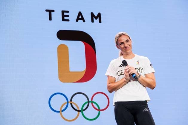FRA, Paris, Olympic Games Paris 2024, 31 07 2024, Reception of the medal winners and honoring, German House Stade Jean Bouin Angelique Kerber Germany is received in the German House and celebrated after the exit in the quarterfinals, career end for her career Copyright: HMBxMedia SteffiexWunderl