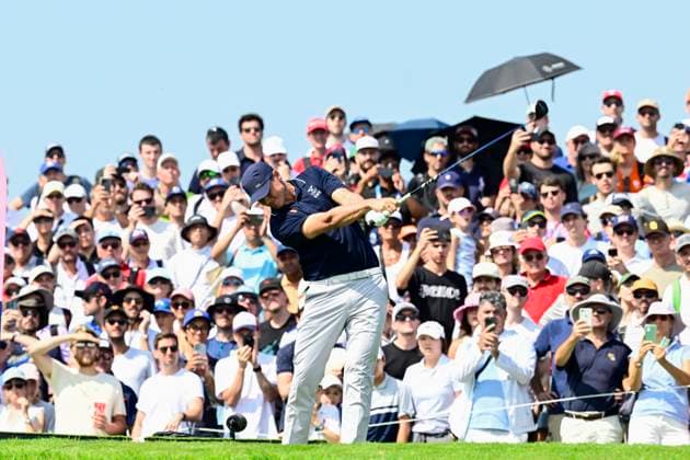PARIS, FRANCE 20240801 Swedens Ludvig Aberg during the mens golf competition at Le Golf National during the Summer Olympics in Paris PARIS FRANCE Olympics x10030x  Copyright: xJonasxEkströmer TTx OS 2024 GOLF