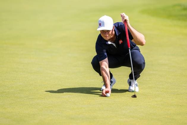 240801 Viktor Hovland of Norway competes in men s individual golf round 1 during day 6 of the Paris 2024 Olympic Games on August 1, 2024 in Paris Photo Ludvig Thunman BILDBYRAN code LT LT0653 golf olympic games olympics os ol olympiska spel olympiske leker paris 2024 paris os paris ol 6 bbeng norge norway  Copyright: LUDVIGxTHUNMAN BB240801LT085