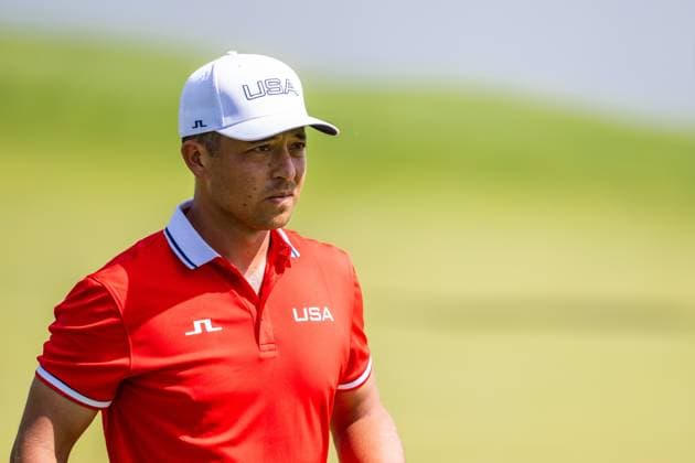 240801 Xander Schauffele of USA competes in men s individual golf round 1 during day 6 of the Paris 2024 Olympic Games on August 1, 2024 in Paris Photo Ludvig Thunman BILDBYRAN code LT LT0653 golf olympic games olympics os ol olympiska spel olympiske leker paris 2024 paris os paris ol 6 bbeng usa  Copyright: LUDVIGxTHUNMAN BB240801LT086
