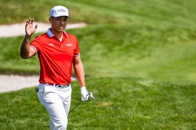 240801 Xander Schauffele of USA competes in men s individual golf round 1 during day 6 of the Paris 2024 Olympic Games on August 1, 2024 in Paris Photo Ludvig Thunman BILDBYRAN code LT LT0653 golf olympic games olympics os ol olympiska spel olympiske leker paris 2024 paris os paris ol 6 bbeng usa  Copyright: LUDVIGxTHUNMAN BB240801LT100
