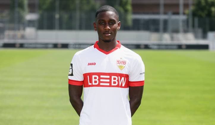 Stuttgart , Photo session , Kaden Amaniampong VfB Stuttgart II 3 Liga portrait appointment 2024 2025