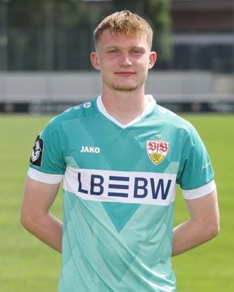 Stuttgart , Photo session , Finn Böhmker VfB Stuttgart II 3 Liga portrait appointment 2024 2025