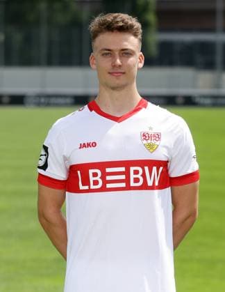 Stuttgart , Photo shoot , Paulo Fritschi VfB Stuttgart II 3 Liga portrait appointment 2024 2025