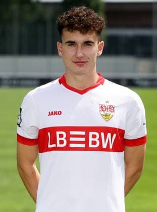 Stuttgart , Photo session , Michael Glück VfB Stuttgart II 3 Liga portrait appointment 2024 2025