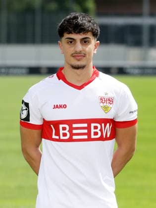 Stuttgart , Photo session , Semih Kara VfB Stuttgart II 3 Liga portrait appointment 2024 2025