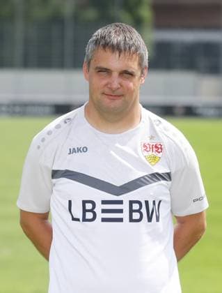 Stuttgart , Photo session , Equipment manager Jürgen Möhrle VfB Stuttgart II 3 Liga portrait appointment 2024 2025