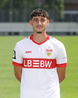 Stuttgart , Photo session , Luan Simnica VfB Stuttgart II 3 Liga portrait appointment 2024 2025