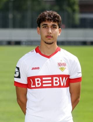 Stuttgart , Photo session , Raul Paula VfB Stuttgart II 3 Liga portrait appointment 2024 2025