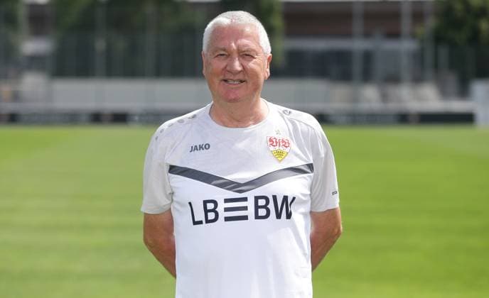 Stuttgart , Photo session ,Supervisor Rolf Reile VfB Stuttgart II 3 Liga portrait appointment 2024 2025
