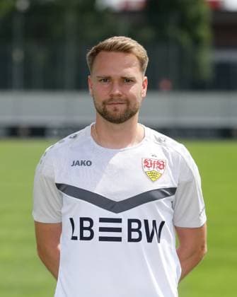 Stuttgart , Photo session , Co coach analysis Mischa Leibfarth VfB Stuttgart II 3 Liga portrait appointment 2024 2025