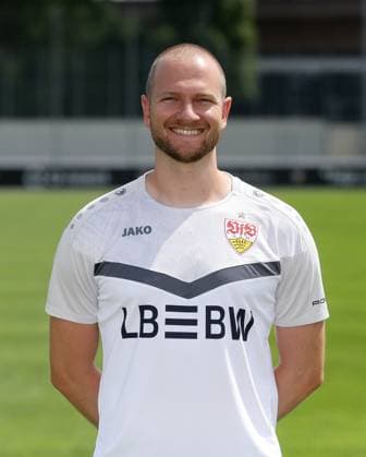 Stuttgart , Photo session , Athletics coach Benedikt Kosak VfB Stuttgart II 3 Liga portrait appointment 2024 2025