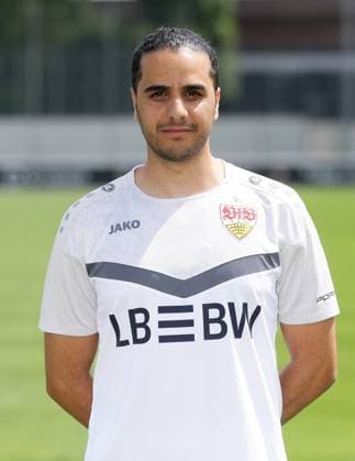 Stuttgart , Photo session , Physiotherapist Amine Rahmoun VfB Stuttgart II 3 Liga portrait appointment 2024 2025