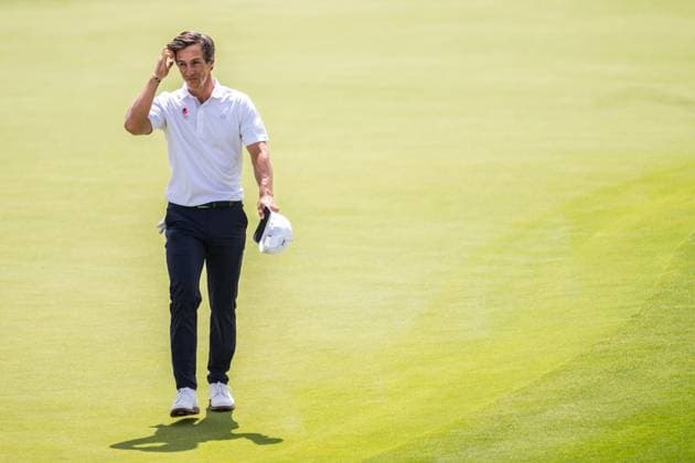 240801 Thorbjorn Olesen of Denmark compete in men s individual golf round 1 during day 6 of the Paris 2024 Olympic Games on August 1, 2024 in Paris Photo Ludvig Thunman BILDBYRAN kod LT LT0653 golf olympic games olympics os ol olympiska spel olympiske leker paris 2024 paris os paris ol 6 bbeng danmark denmark  Copyright: LUDVIGxTHUNMAN BB240801LT114