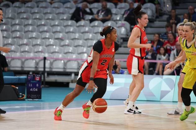 Shai GILGEOUS-ALEXANDER (Canada) Women basketball, Australia vs Canada, Women s preliminary round during the Olympic Games, Olympische Spiele, Olympia, OS Paris 2024 - photo Laurent Sanson DPPI Panoramic JO 2024 : BASKET BALL - Australie vs Canada - Jeux Olympiques 2024 - Paris2024 - Lille - 01 08 2024 DPPI Panoramic 