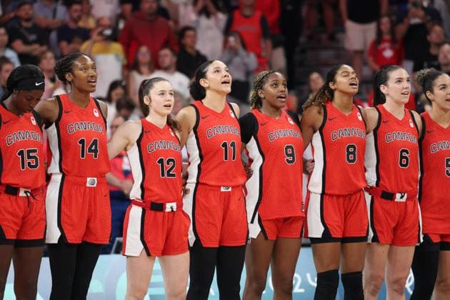 national team, Nationalteam Canada Women basketball, Australia vs Canada, Women s preliminary round during the Olympic Games, Olympische Spiele, Olympia, OS Paris 2024 - photo Laurent Sanson DPPI Panoramic JO 2024 : BASKET BALL - Australie vs Canada - Jeux Olympiques 2024 - Paris2024 - Lille - 01 08 2024 DPPI Panoramic 
