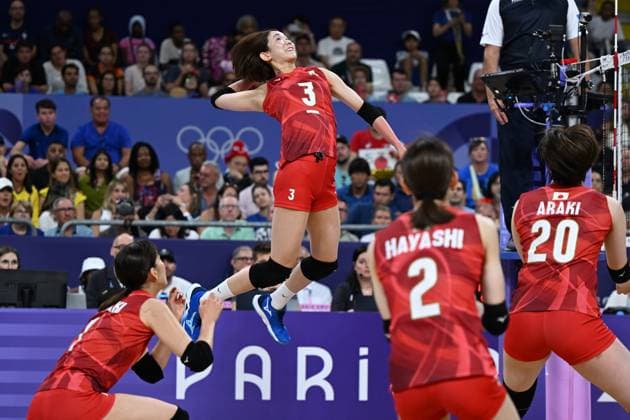 Sarina Koga (JPN), AUGUST 1, 2024 - Volleyball : Women s Preliminary Round - Pool B match between Brasil - Japan during the Paris 2024 Olympic Games, Olympische Spiele, Olympia, OS at South Paris Arena in Paris, France. Noxthirdxpartyxsales  (261580511)