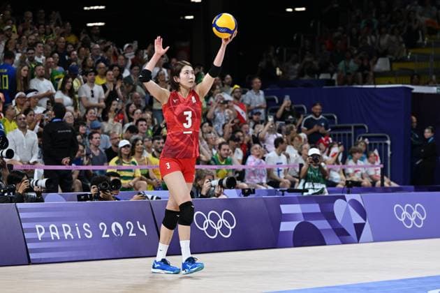 Sarina Koga (JPN), AUGUST 1, 2024 - Volleyball : Women s Preliminary Round - Pool B match between Brasil - Japan during the Paris 2024 Olympic Games, Olympische Spiele, Olympia, OS at South Paris Arena in Paris, France. Noxthirdxpartyxsales  (261580512)