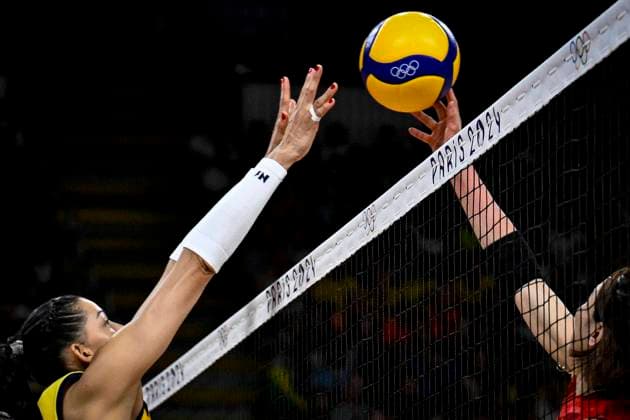 Ana Carolina da SIlva of Brazil during the womens volleyball match between Brazil and Japan at the Olympic Games, Olympische Spiele, Olympia, OS Paris 2024 at South Paris Arena in Paris, France. (Richard Callis SPP) Copyright: xRichardxCallis SPPx spp-en-RiCa-RM4_richiecallis_0108-4891