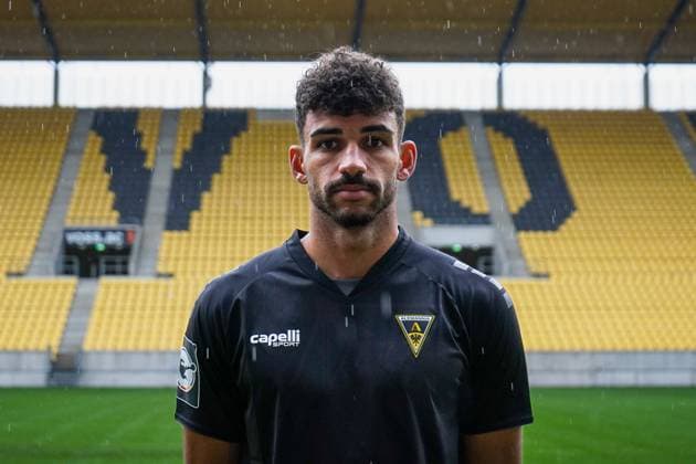 Mika Hanraths Alemannia Aachen, 15 GER, Alemannia Aachen, Football, 3 Liga, Season 2024 2025, 31 07 2024 GER, Alemannia Aachen, Football, 3 Liga, Season 2024 2025, Mediaday, Player portraits, 31 07 2024 Aachen Copyright: xEibner-Pressefoto JustinxAlexandx EP_JDU
