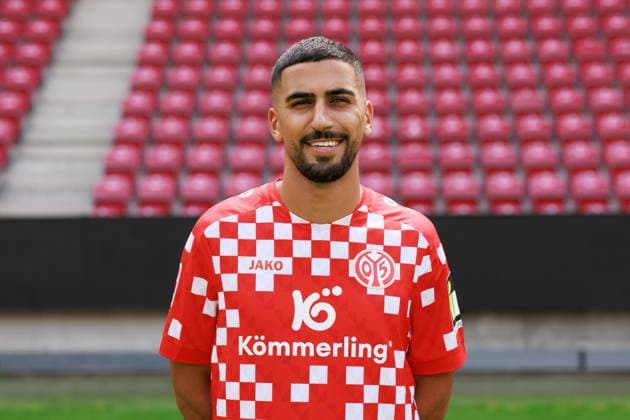Soccer 1 Bundesliga porträttermin 2024 2025 1 FSV Mainz 05 28 07 24, Aymen Barkok, 1 FSV Mainz 05, 1 BL porträttermin 2024 2025,