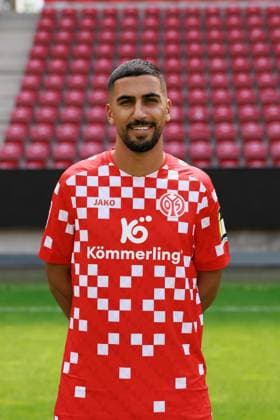 Soccer 1 Bundesliga porträttermin 2024 2025 1 FSV Mainz 05 28 07 24, Aymen Barkok, 1 FSV Mainz 05, 1 BL porträttermin 2024 2025,