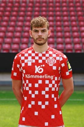 Soccer 1 Bundesliga porträttermin 2024 2025 1 FSV Mainz 05 28 07 24, Maxim Leitsch, 1 FSV Mainz 05, 1 BL porträttermin 2024 2025,