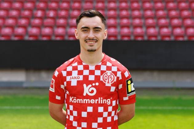 Soccer 1 Bundesliga porträttermin 2024 2025 1 FSV Mainz 05 28 07 24, Paul Nebel, 1 FSV Mainz 05, 1 BL porträttermin 2024 2025,
