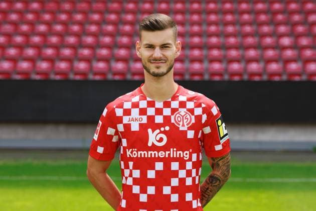 Soccer 1 Bundesliga porträttermin 2024 2025 1 FSV Mainz 05 28 07 24, Tom Krauss, 1 FSV Mainz 05, 1 BL porträttermin 2024 2025,